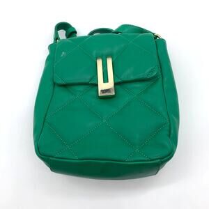 Vince Camuto Quilted Leather Crossbody Doty Womens Green Purse
